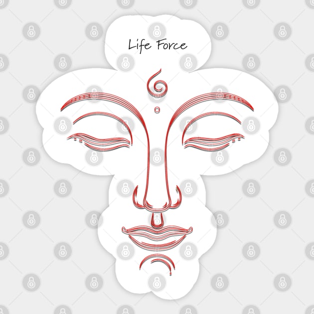 Buddha Babe | Life Force | Inspirational Streetwear Sticker by JTEESinc